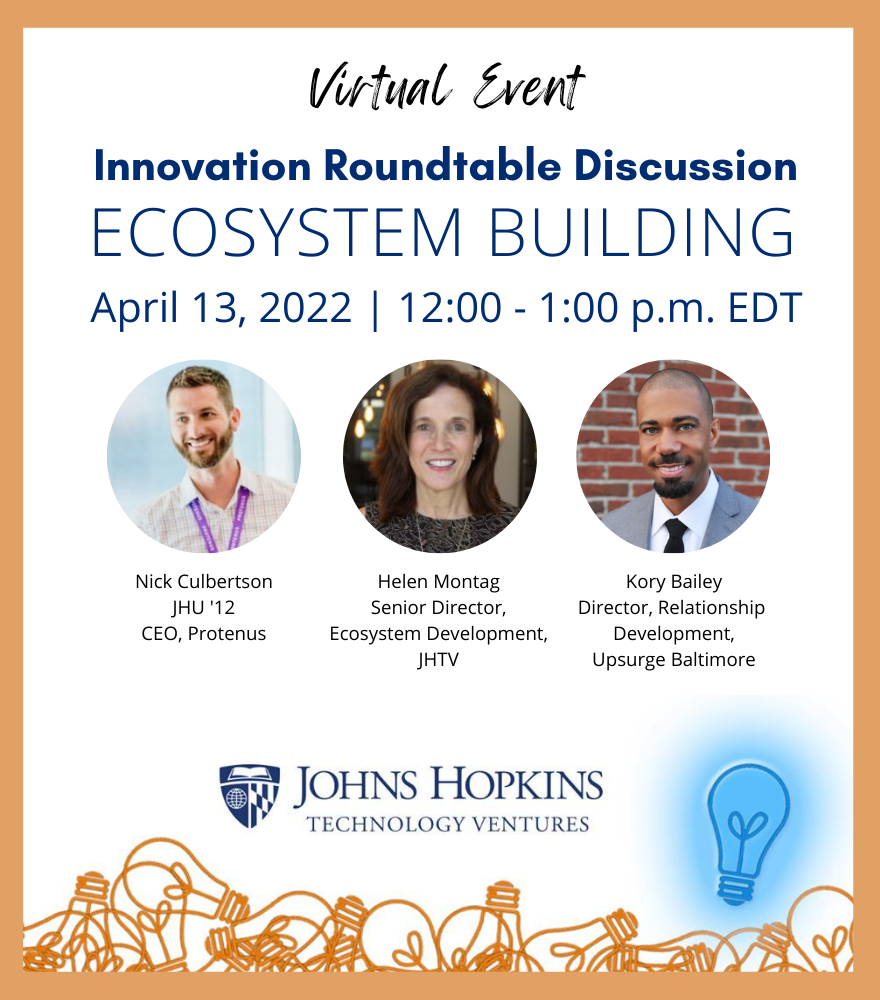 Jhtv Innovation Roundtable Johns Hopkins Events